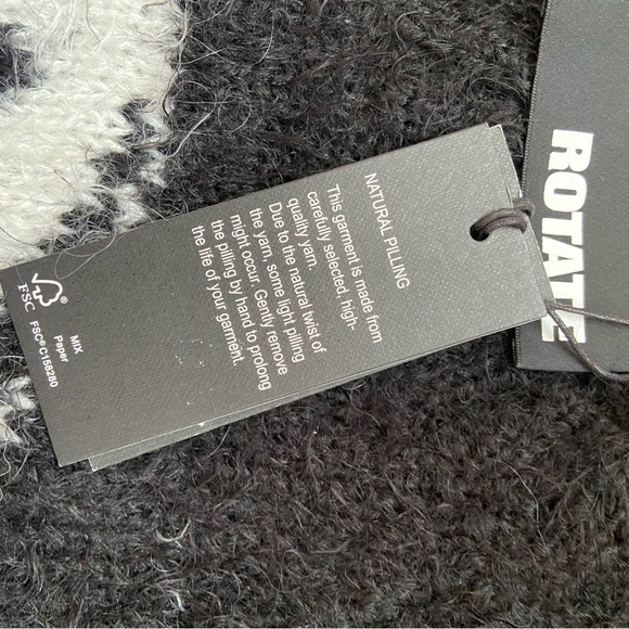 ROTATE BIRGER CHRISTENSEN YIN YANG SOFT KNIT SWEATER - Picture 3 of 9